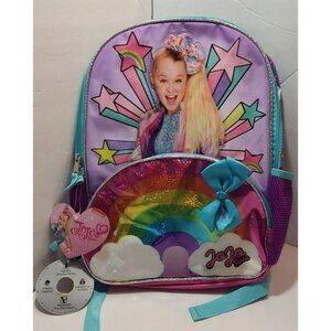 Nickelodeon JoJo Siwa Rainbow Backpack with Blue Bow NWT